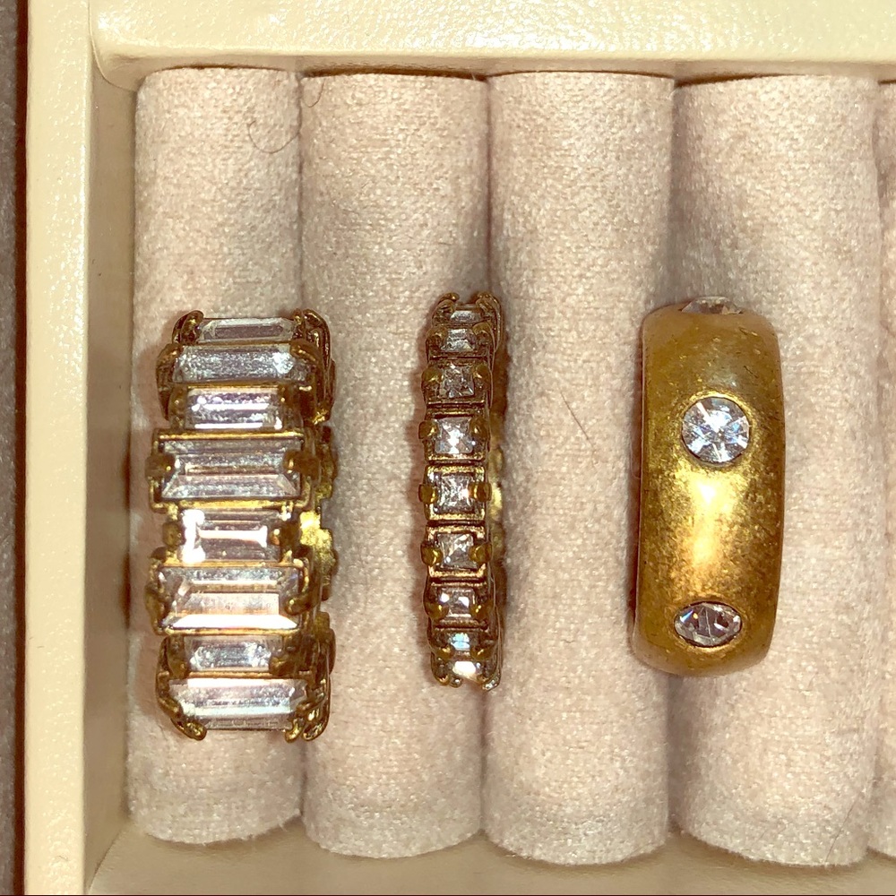 Brass-Tone Stackable Rings - image 1